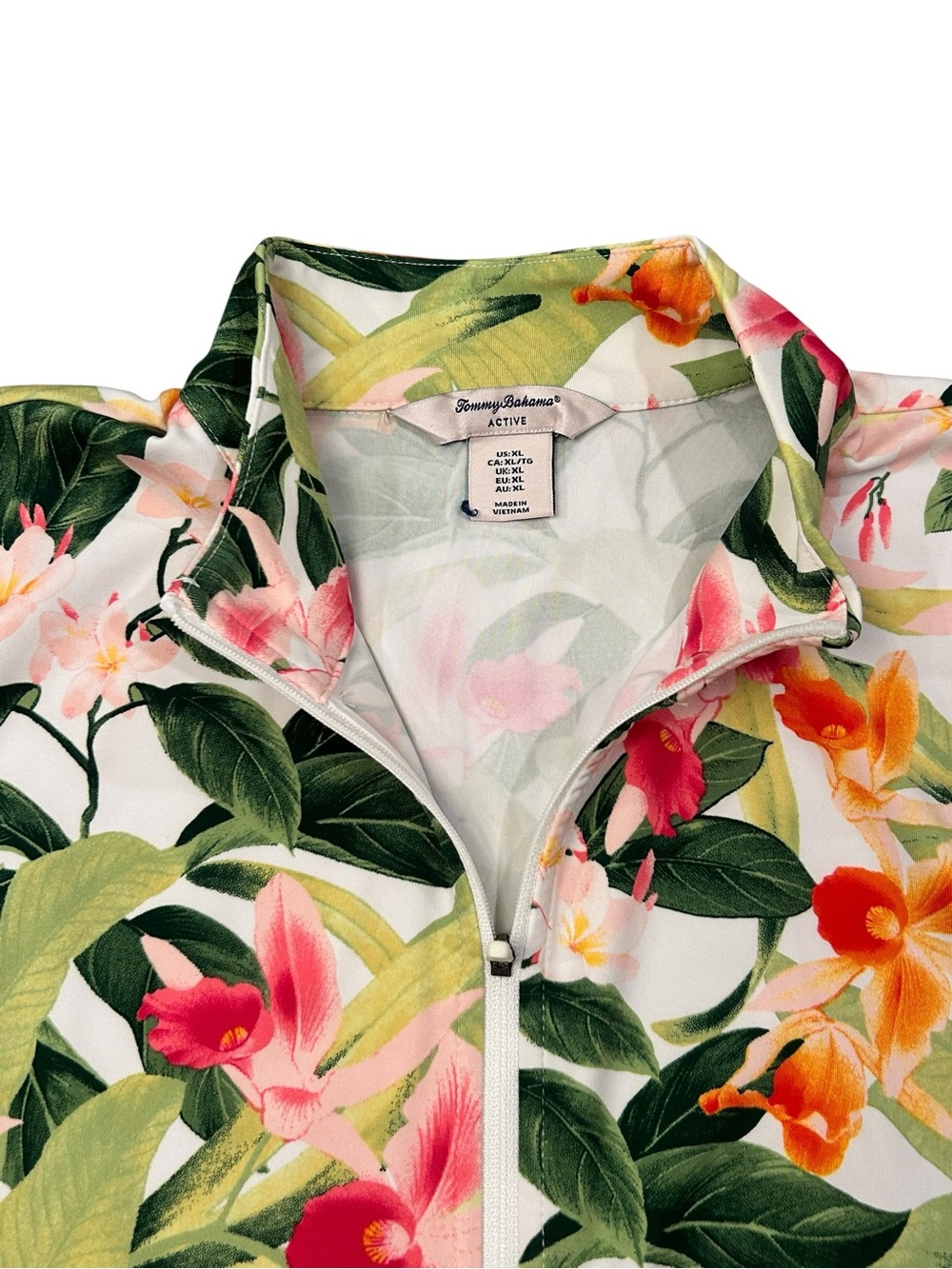 Tommy Bahama Active Floral Aruba Tropical Jacket Women’s XL Full Zip Yoga - Picture 3 of 8